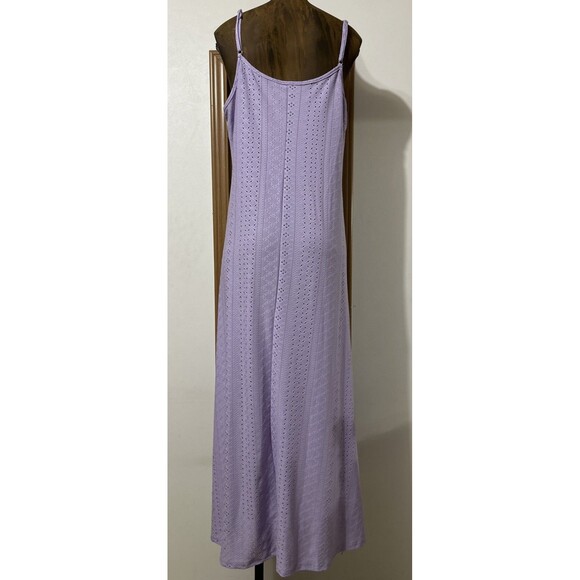 Spaghetti Strap Maxi Dress Eyelet Long Beach Boho - Picture 8 of 8